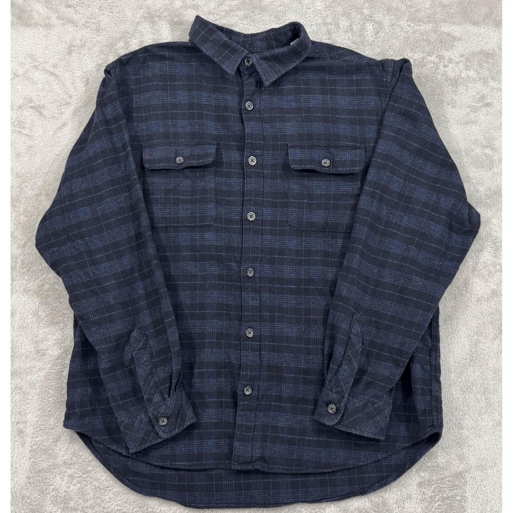 California Shirt Mens XL Blue Midweight Flannel Shacket Soft Comfortable Casual‎